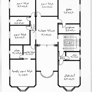 التبعية يكره السنة القمرية الجديدة  مخطط منزل دور واحد 200 متر - مخطط المنزل والعمارة العربية
